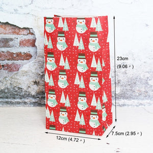 5pcs Snowflake Merry Christmas Paper Bag