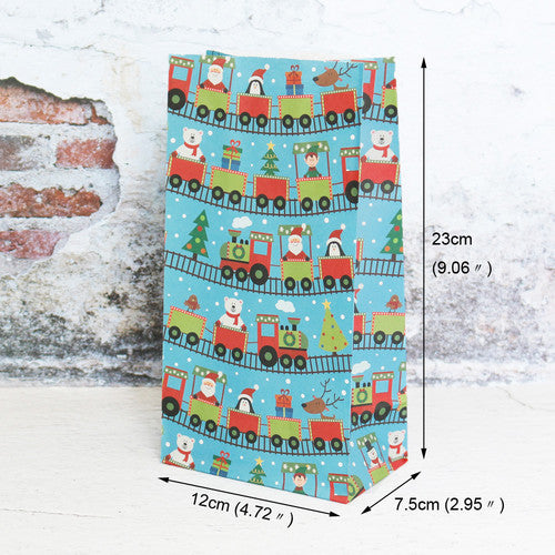 5pcs Snowflake Merry Christmas Paper Bag