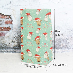5pcs Snowflake Merry Christmas Paper Bag