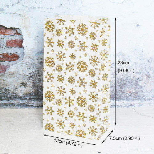 5pcs Snowflake Merry Christmas Paper Bag