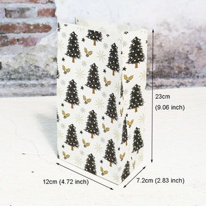 5pcs Snowflake Merry Christmas Paper Bag