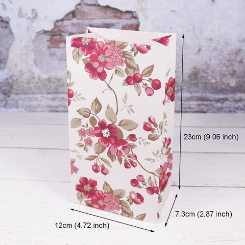 5pcs Snowflake Merry Christmas Paper Bag