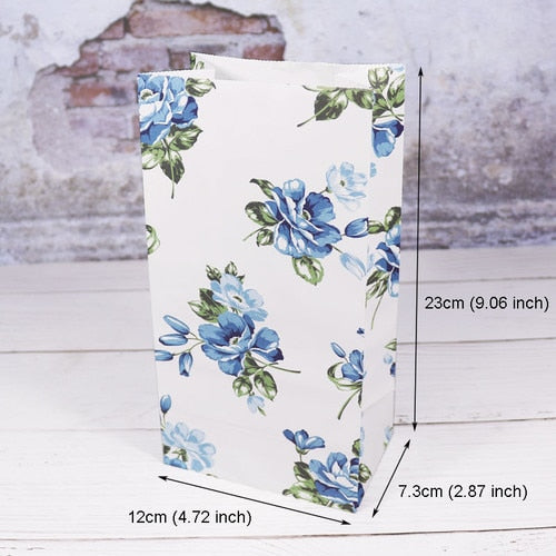 5pcs Snowflake Merry Christmas Paper Bag