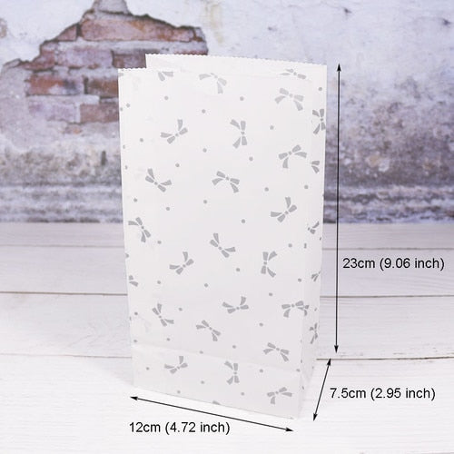 5pcs Snowflake Merry Christmas Paper Bag