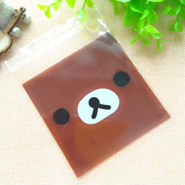 50Pcs Cute Big Teech Mouth Monster Plastic Bag