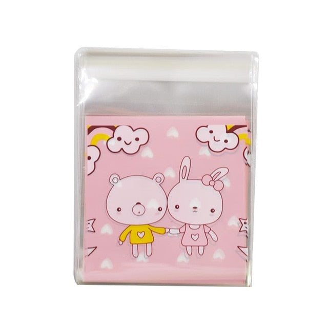 50Pcs Cute Big Teech Mouth Monster Plastic Bag