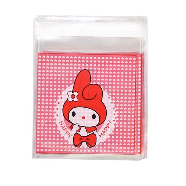 50Pcs Cute Big Teech Mouth Monster Plastic Bag