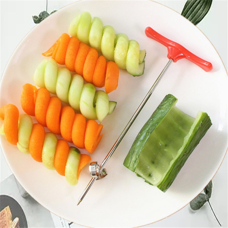 Kitchen Accessories Manual Roller Spiral Slicer Radish Tools