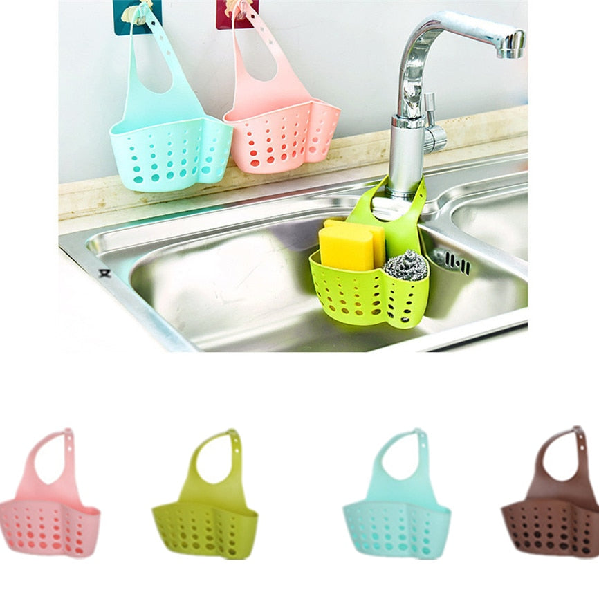 Sink Shelf Soap Sponge Drain Rack