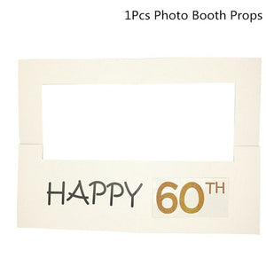 30th/50th/60th Happy Birthday Photo Booth Prop Anniversary Birthday Party