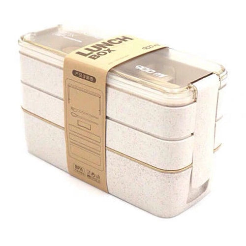 900 ml Portable Healthy Material Lunch Box 3 Layer