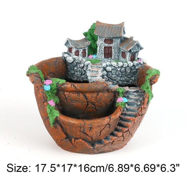 Succulent Plants Planter Flowerpot Resin Flower Pot