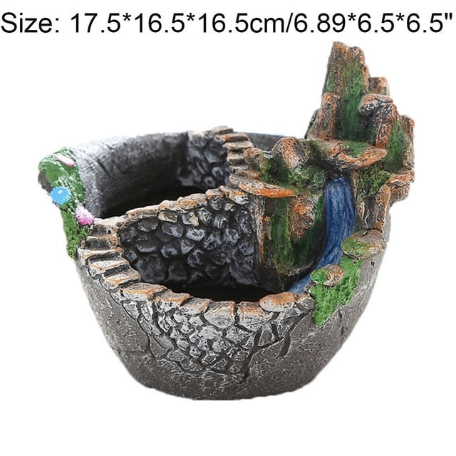 Succulent Plants Planter Flowerpot Resin Flower Pot