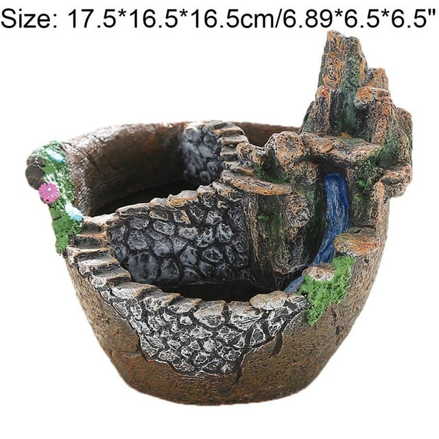 Succulent Plants Planter Flowerpot Resin Flower Pot