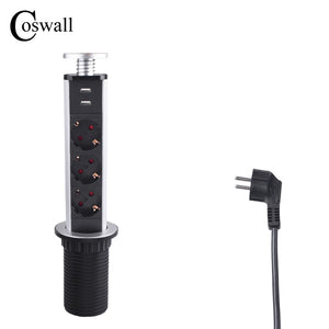 16 A PULL POP UP 3 Power Socket 2 USB Charging