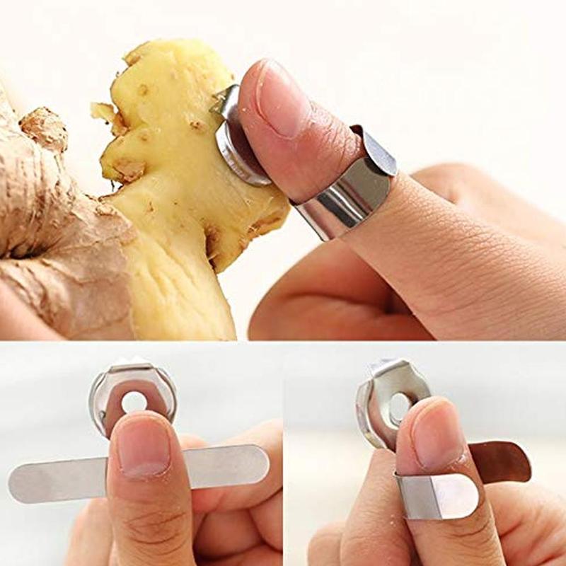 1pc Garlic Peeler Stainless Steel Multifunctional Chestnut Ginger Peeler