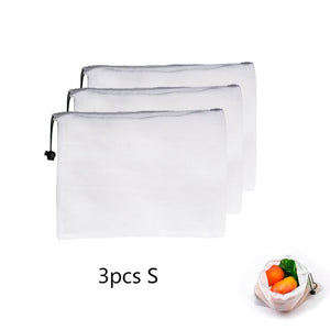 15pcs Reusable Vegetable Fruit Mesh Produce Bags