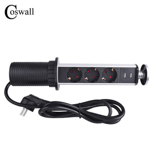 16 A PULL POP UP 3 Power Socket 2 USB Charging