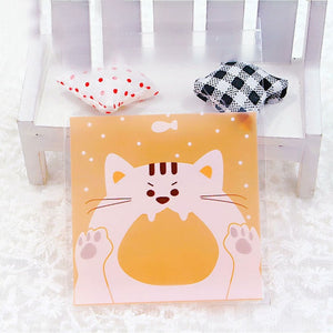 50pcs Cute Cartoon Plastic Adhesive Pouch Bags