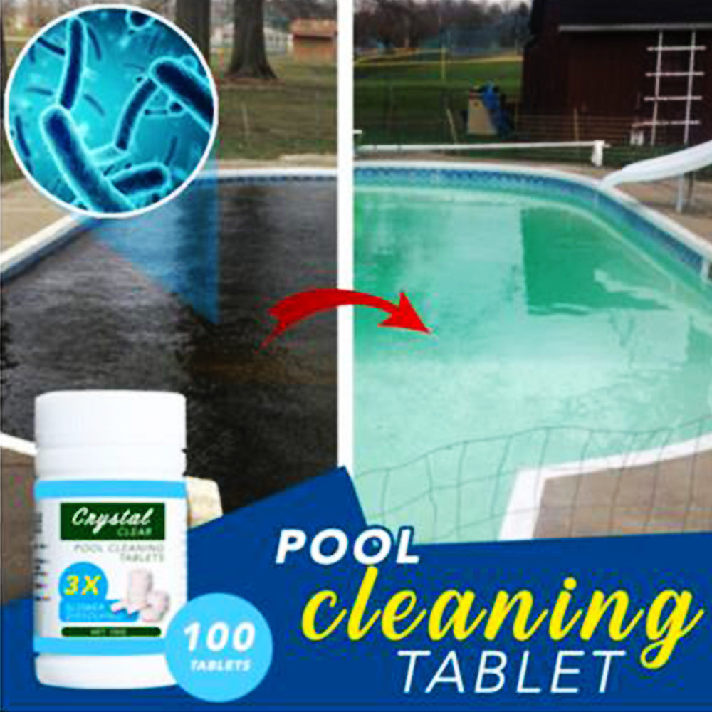 100pcs/ Bottle Pool Cleaning Effervescent Chlorine Tablets Cage