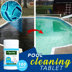 100pcs/ Bottle Pool Cleaning Effervescent Chlorine Tablets Cage