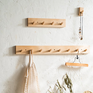Nordic Style Solid Wood Hook Door Hanger Wall