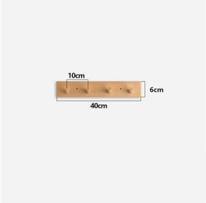 Nordic Style Solid Wood Hook Door Hanger Wall
