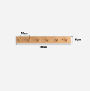 Nordic Style Solid Wood Hook Door Hanger Wall