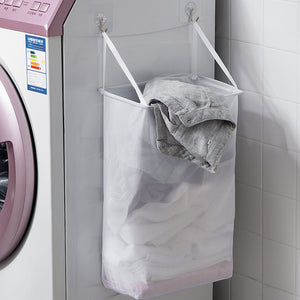 Laundry Basket Wall Mount Foldable Clothes
