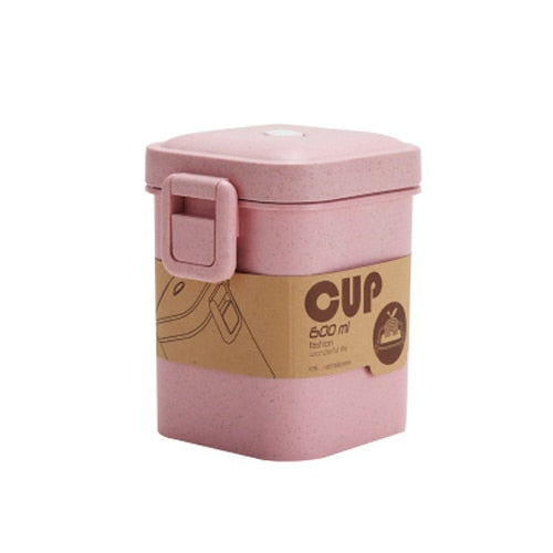 900 ml Portable Healthy Material Lunch Box 3 Layer