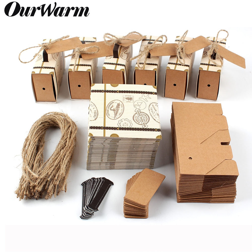 20pcs Suitcase Candy Boxes Travel Classic Theme Elegant Style Gift Box Wedding Birthday Anniversary