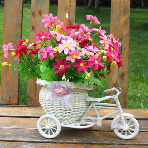 2019 New Bicycle Decorative Flower Basket Newest Plastic