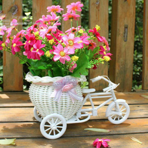 2019 New Bicycle Decorative Flower Basket Newest Plastic