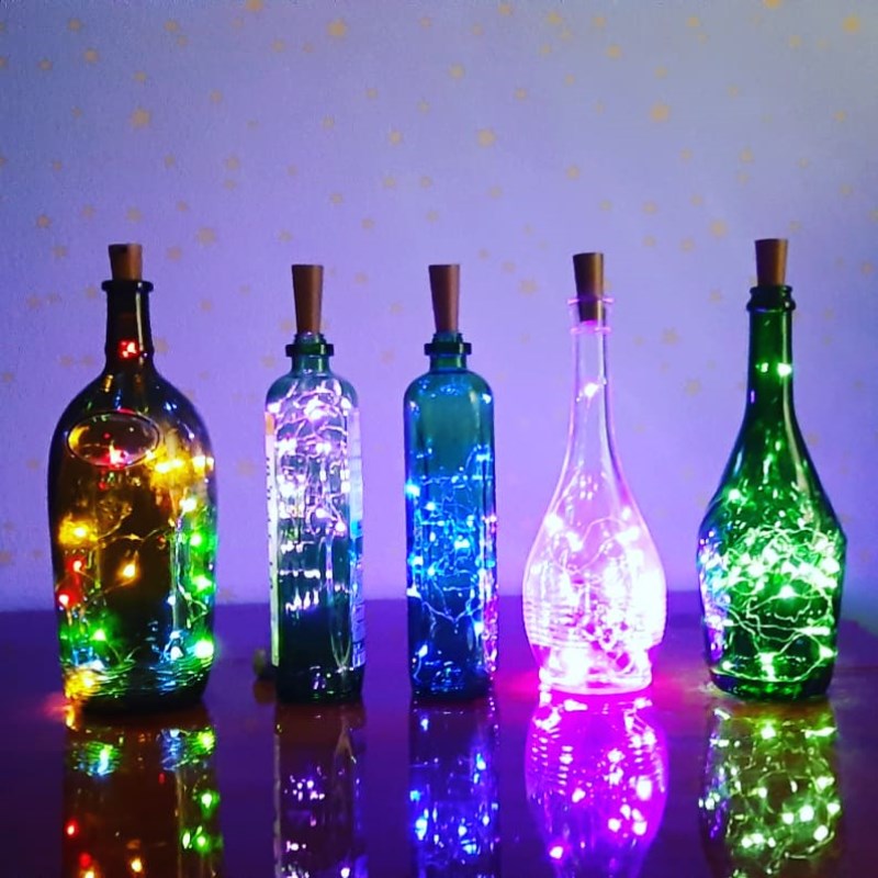 2M LED Garland String Fairy Lights for Glass DIY