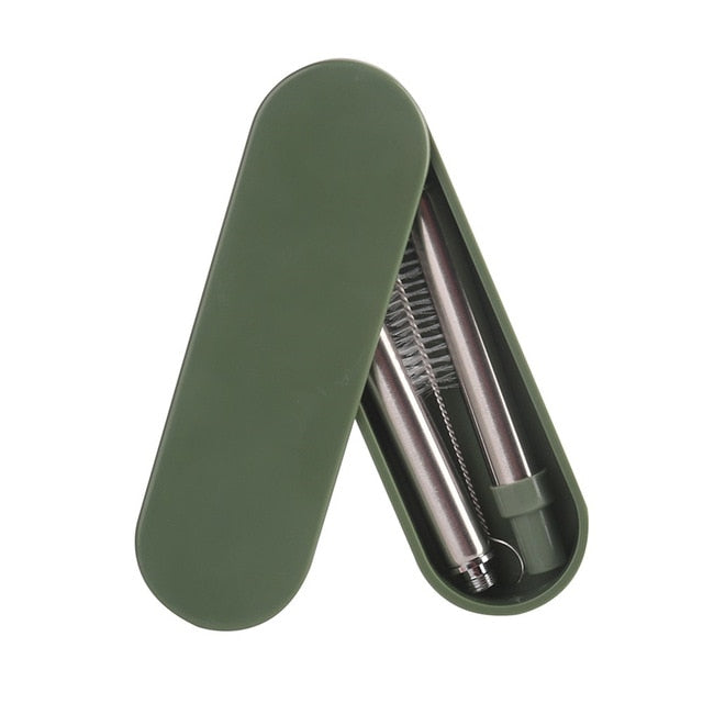 Portable Drinking Reusable Metal Straws