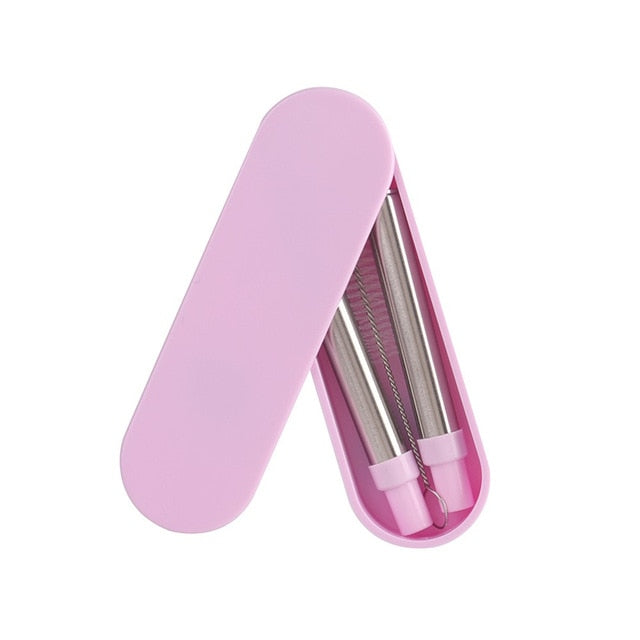 Portable Drinking Reusable Metal Straws