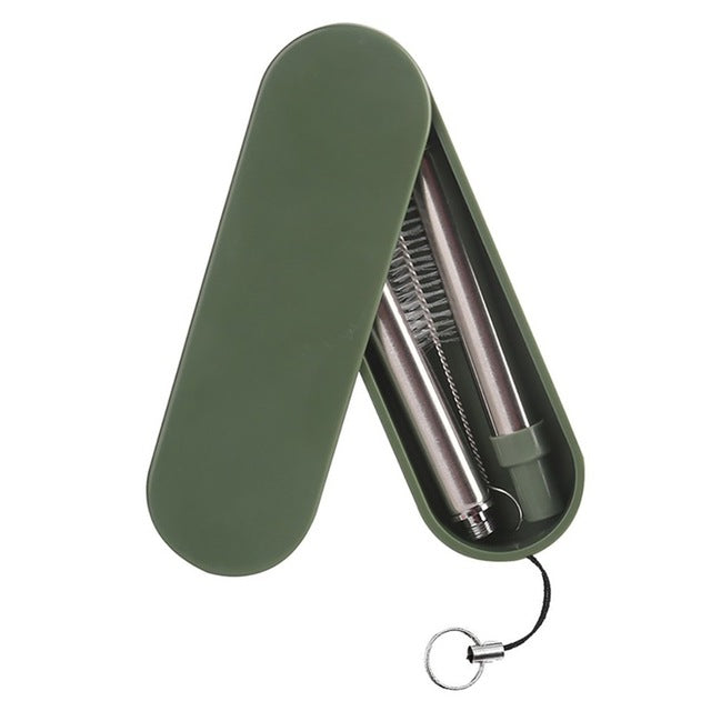 Portable Drinking Reusable Metal Straws