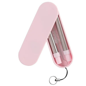 Portable Drinking Reusable Metal Straws