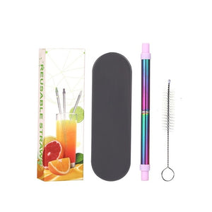 Portable Drinking Reusable Metal Straws