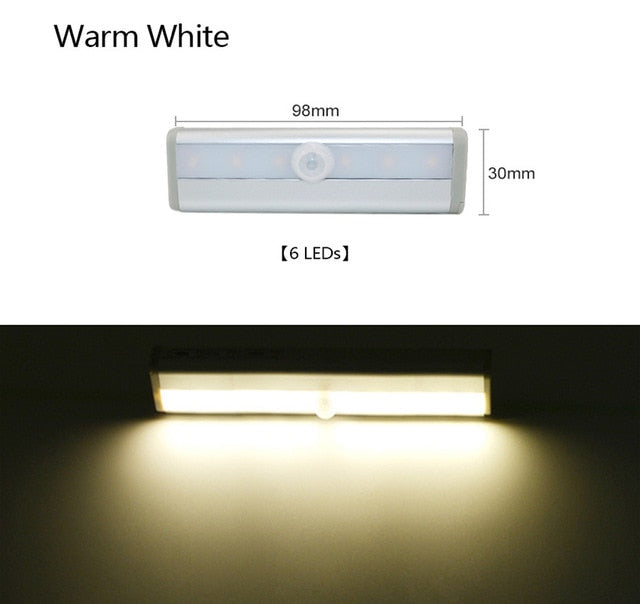 6/10 LEDs PIR LED Motion Sensor Light