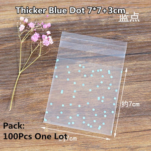 100/200pcs Frosted Candy Cookie Chocolate Bag