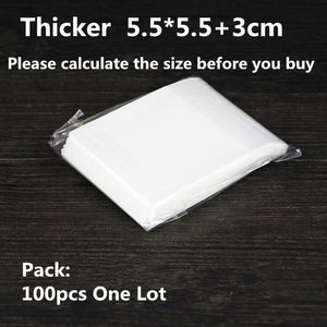 100/200pcs Frosted Candy Cookie Chocolate Bag
