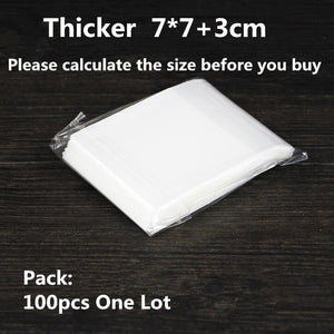 100/200pcs Frosted Candy Cookie Chocolate Bag