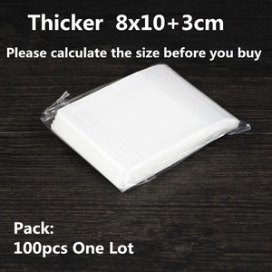 100/200pcs Frosted Candy Cookie Chocolate Bag