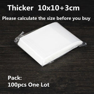 100/200pcs Frosted Candy Cookie Chocolate Bag