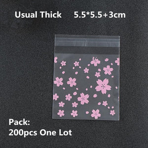 100/200pcs Frosted Candy Cookie Chocolate Bag