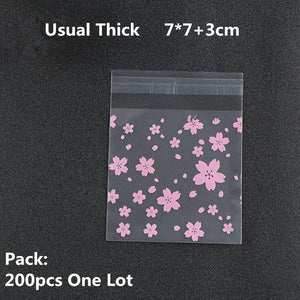 100/200pcs Frosted Candy Cookie Chocolate Bag