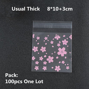 100/200pcs Frosted Candy Cookie Chocolate Bag