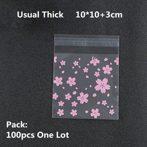 100/200pcs Frosted Candy Cookie Chocolate Bag
