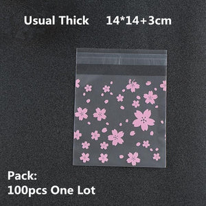 100/200pcs Frosted Candy Cookie Chocolate Bag